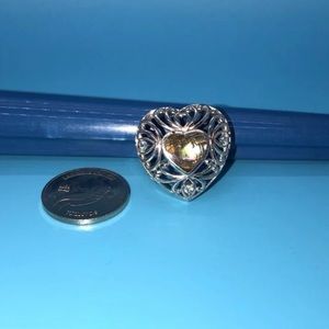 Sterling Silver Abalone & Blue Topaz Pendant